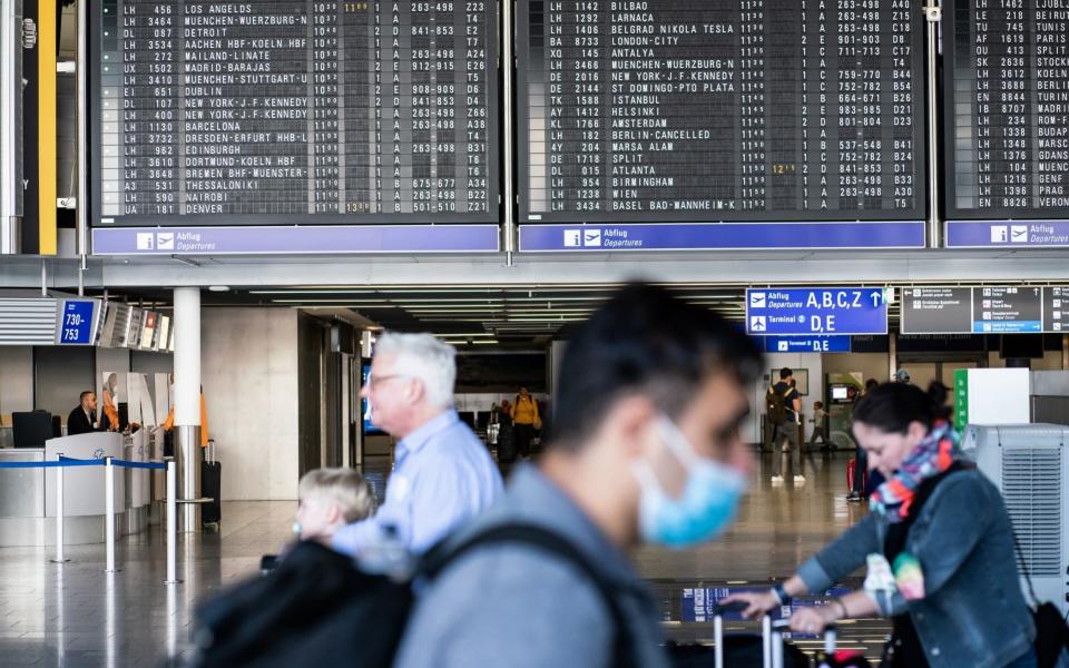 Kekacauan perjalanan Lapangan Terbang Frankfurt - Ben Kilb/Bloomberg