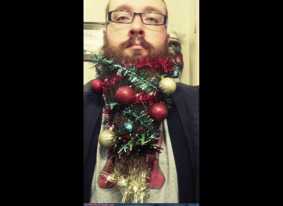 Only now does his self-described "inverted Christmas tree" beard truly make sense.