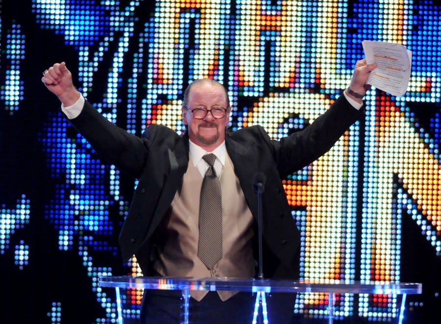 Terry Funk attends the WWE 2011 Hall Of Fame Induction at Phillips Arena on April 2, 2011 in Atlanta, Georgia. (Photo by George Napolitano/FilmMagic)