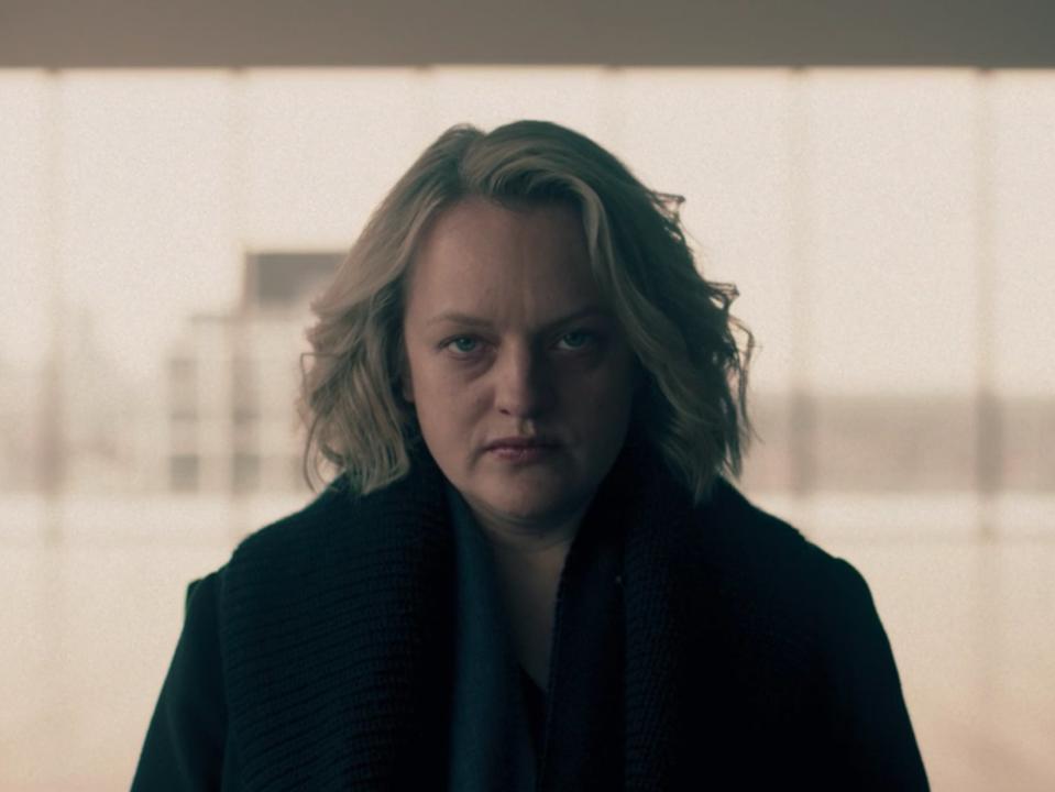 Elisabeth Moss in season four episode 10 of ‘The Handmaid’s Tale (Hulu)