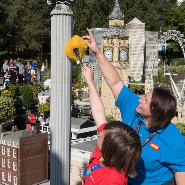 Stanley at work at Legoland