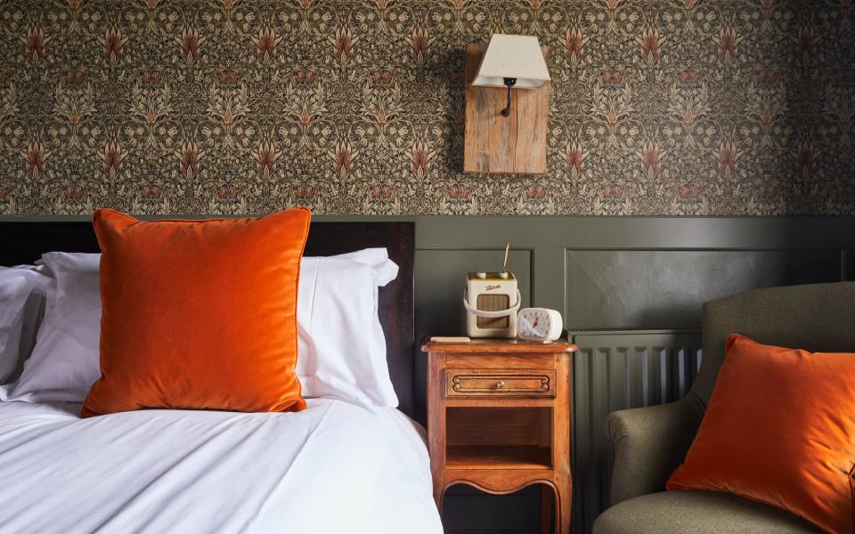 Bedroom in The Pig, Brockenhurst