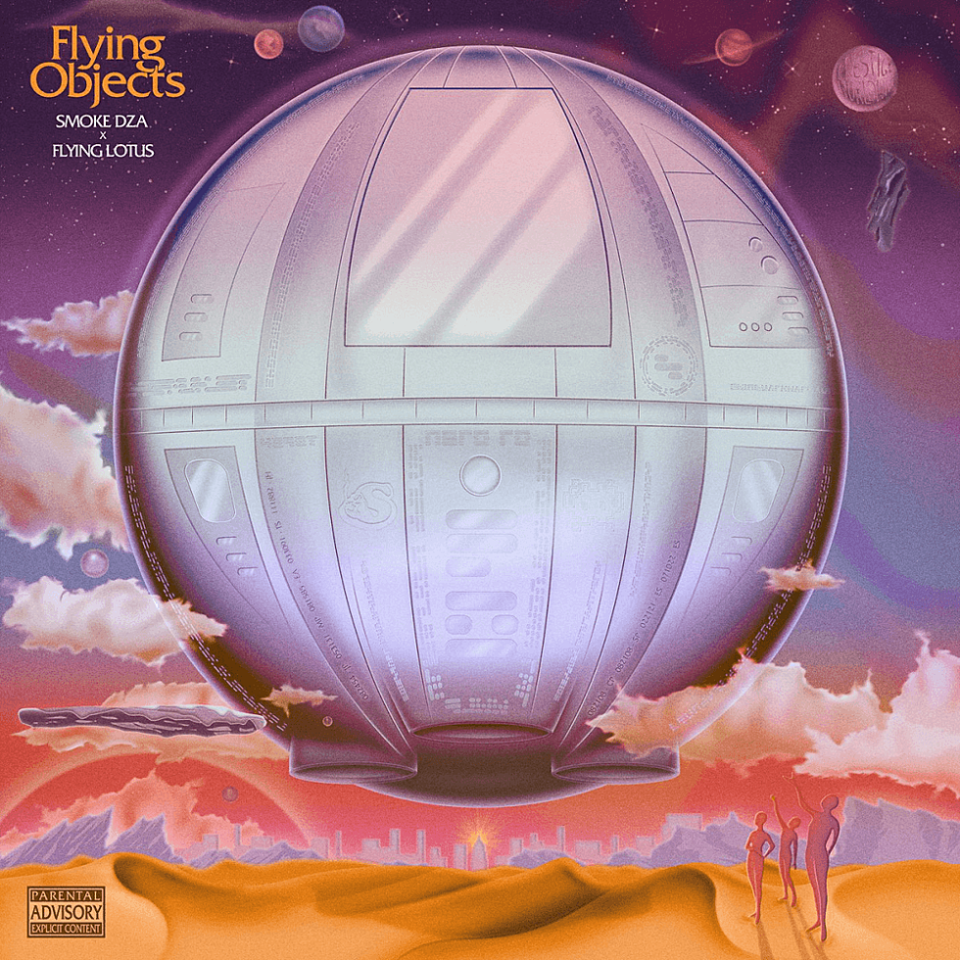 Smoke DZA and Flying Lotus 'Flying Objects' Album Cover