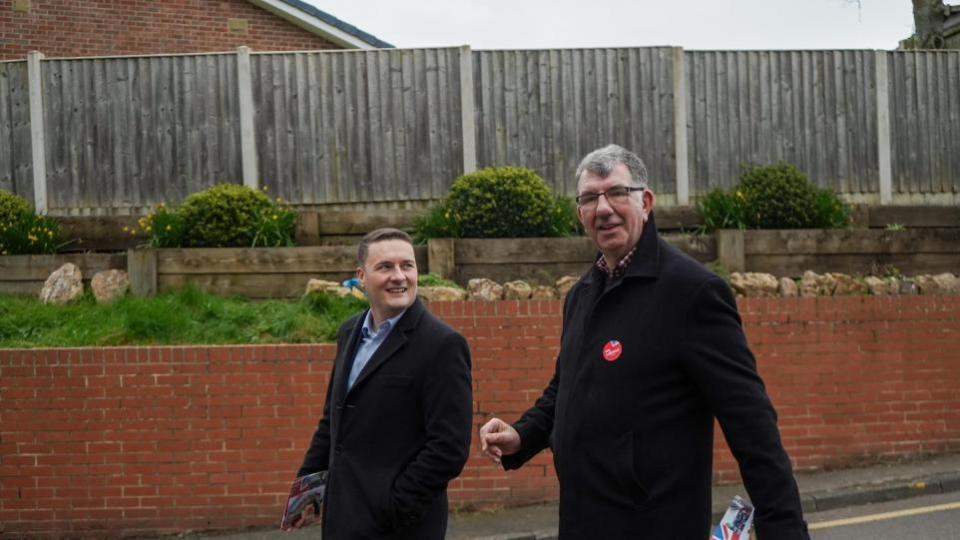 The Northern Echo: Wes Streeting in Hartlepool joined by Labour's Tees Valley Mayor candidate Chris McEwan.