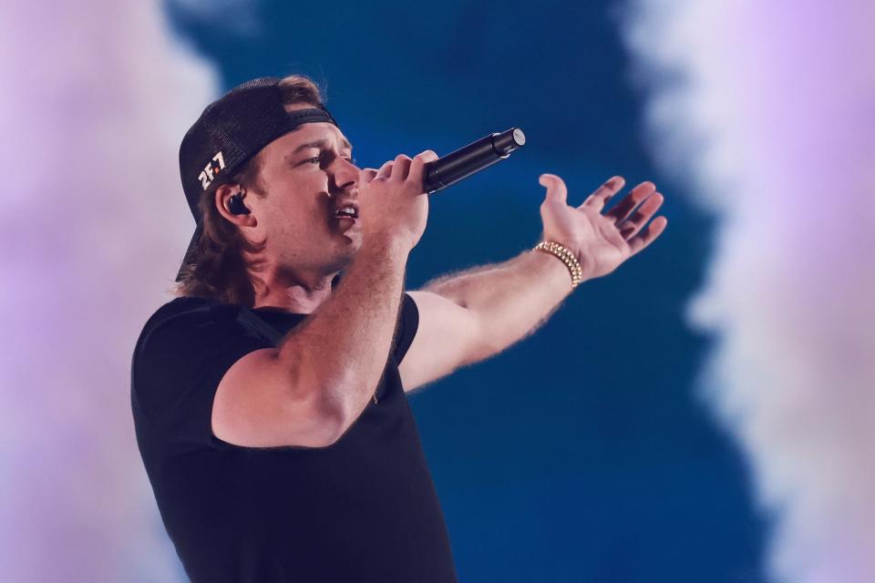 Morgan Wallen performs at the iHeartRadio Music Festival on September 23, 2022 in Las Vegas, Nevada.