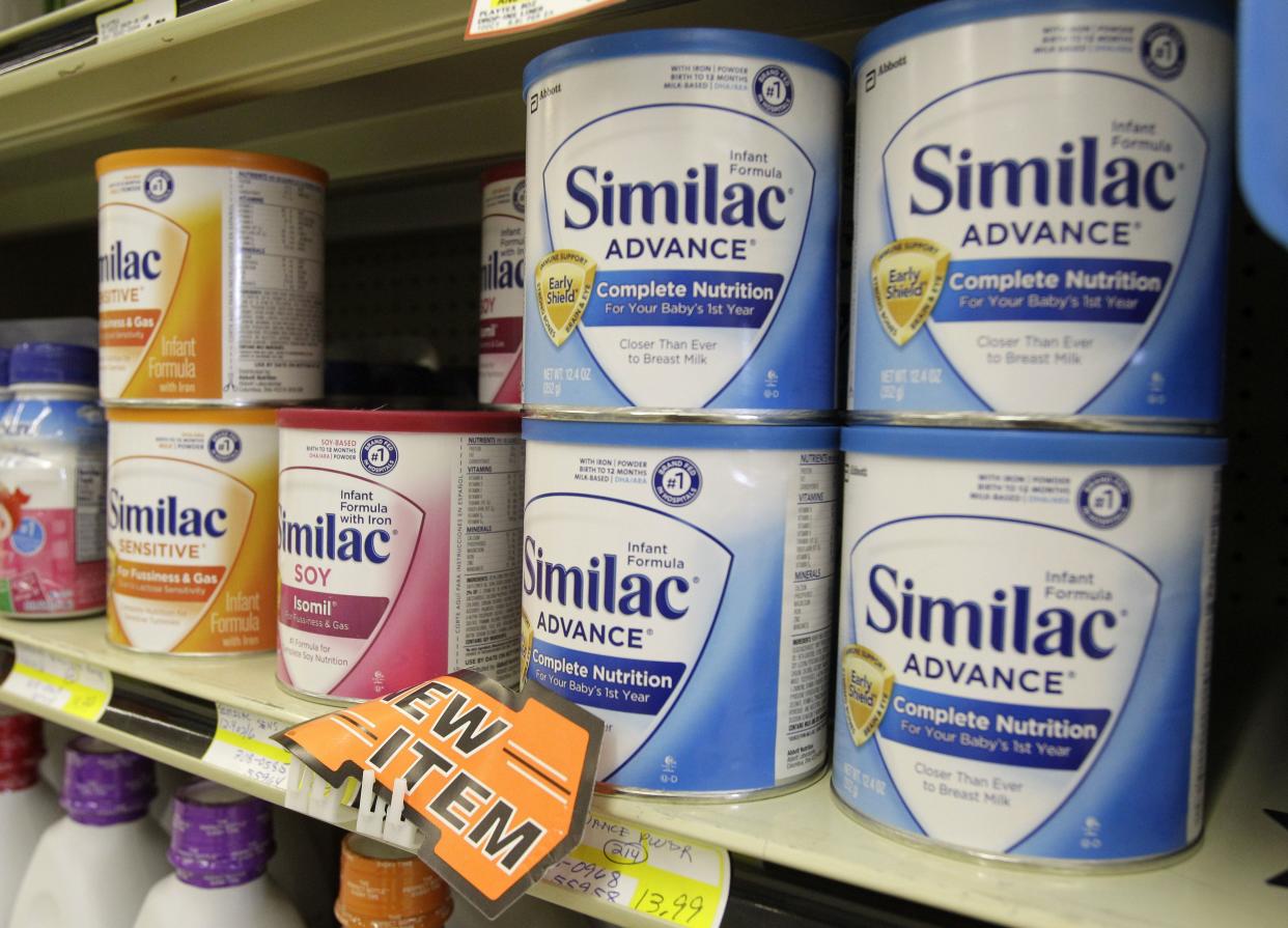 In this July 19, 2011 photo, Similac baby formula is displayed on the shelves at Shaker's IGA in Olmsted Falls, Ohio. 