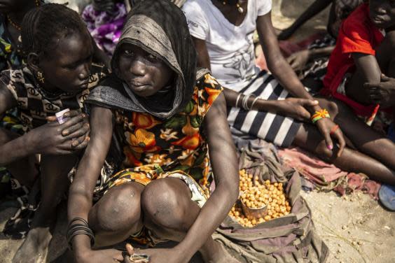 Women sell their wares at Pibor market in South Sudan (Bel Trew)