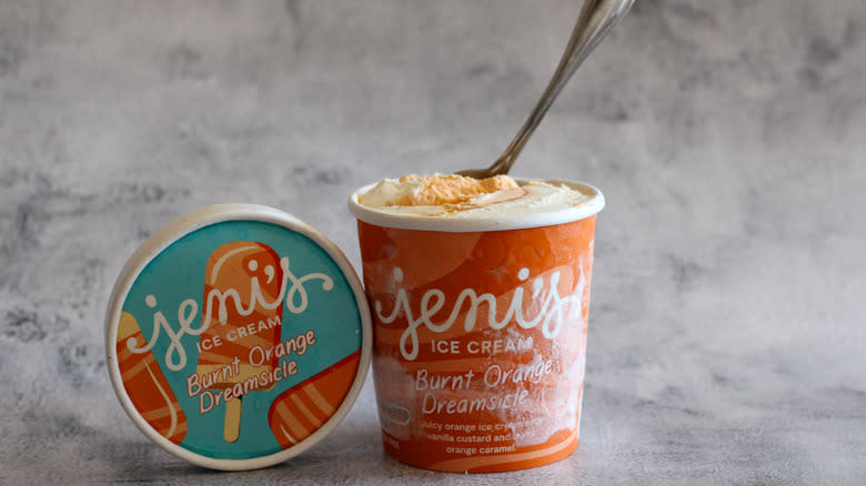 Burnt Orange Dreamsicle ice cream