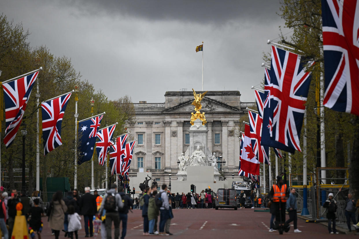 Couronnement de Charles III : un homme arrêté près de Buckingham Palace à quelques jours de la cérémonie (Photo de Buckingham Palace prise le 28 avril 2023)