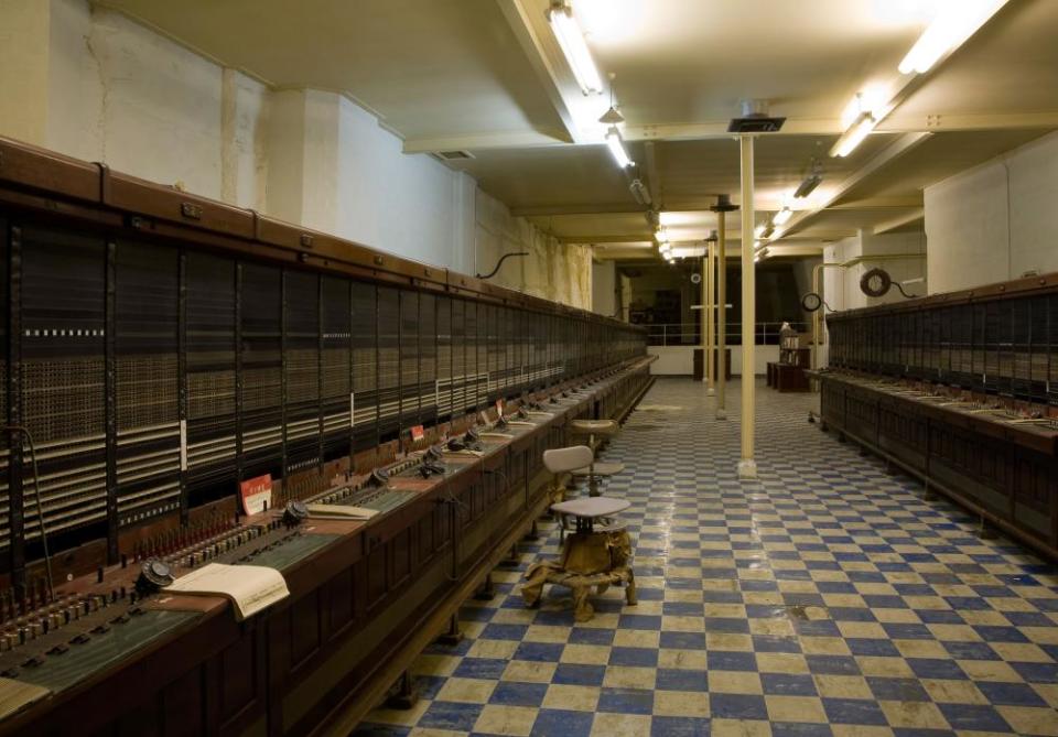 Inside the Burlington bunker at Corsham in Wiltshire.