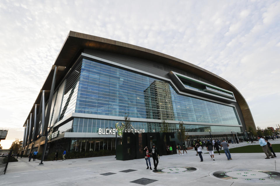 Fiserv Forum, home of the Milwaukee Bucks, is considered one of the best arenas in the NBA. (AP)
