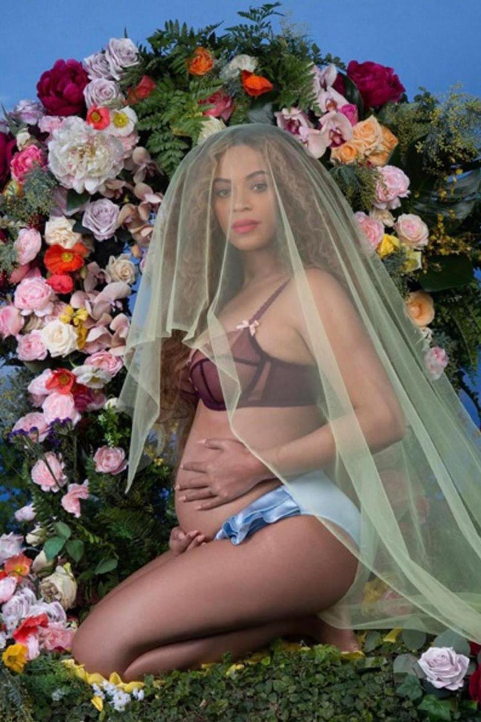 Twins: Beyoncé and Jay Z will have two new additions to the family. (Beyoncé Instagram) (@beyonce)