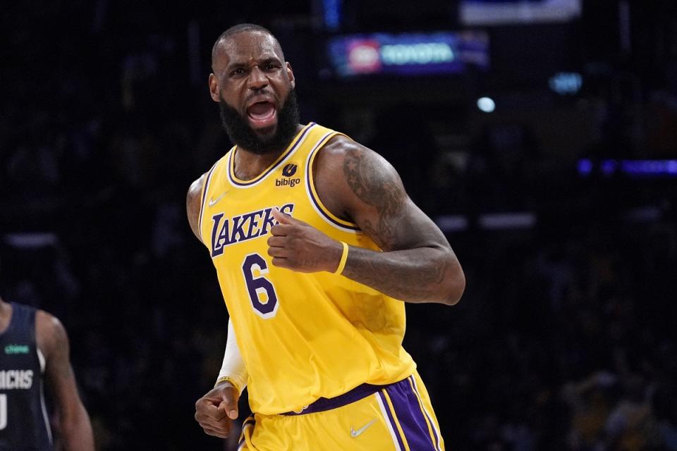 ▲「詹皇」LeBron James攻下全隊最高26分仍無法帶領湖人擊敗快艇。（圖／美聯社／達志影像）