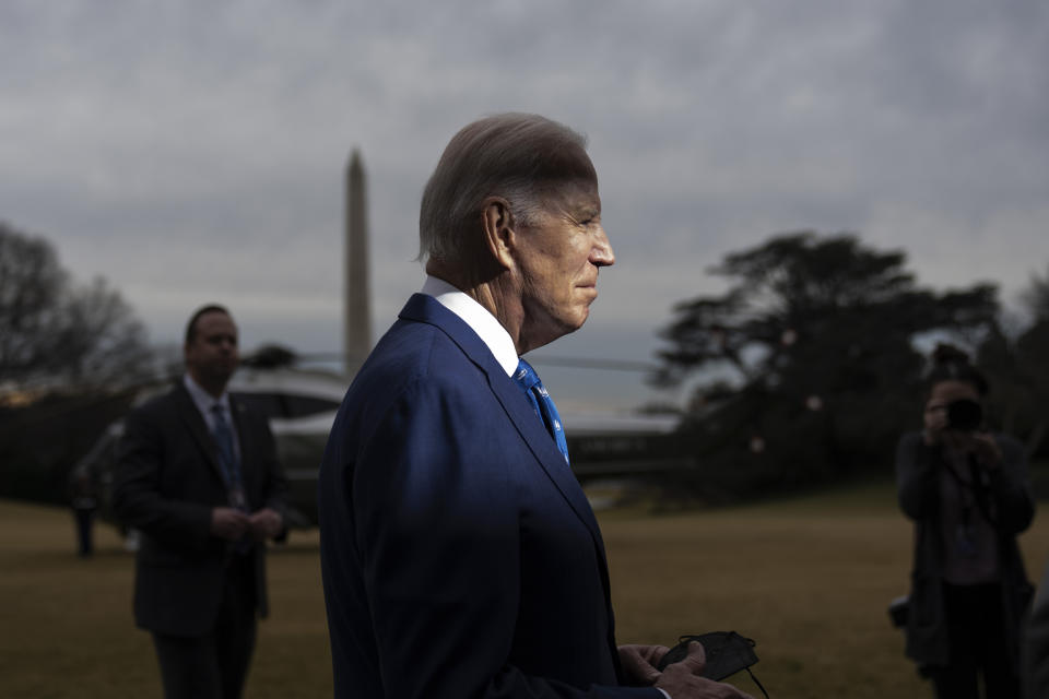 Joe Biden on the South Lawn of the White House (Drew Angerer / Getty Images file )