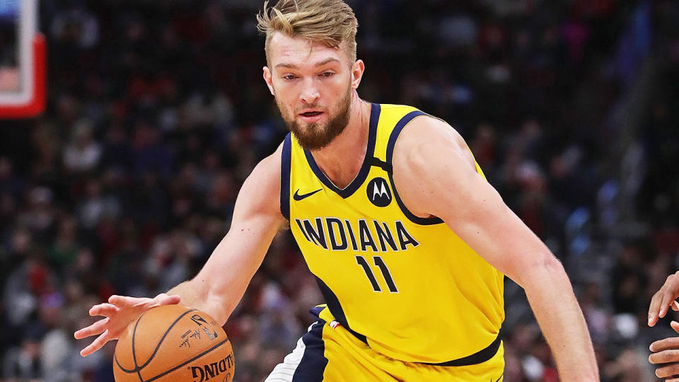 Domantas Sabonis, playing for the Indiana Pacers.