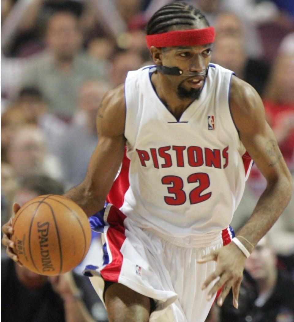 Detroit Pistons' Richard Hamilton during Game 5 of a first-round playoff series against the Milwaukee Bucks, May 3, 2006, at the Palace of Auburn Hills.