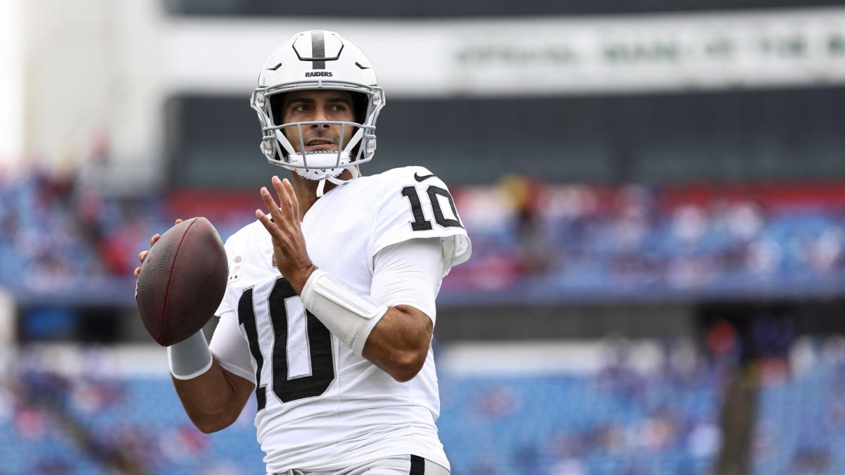 Raiders QB Jimmy Garoppolo remains in concussion protocol