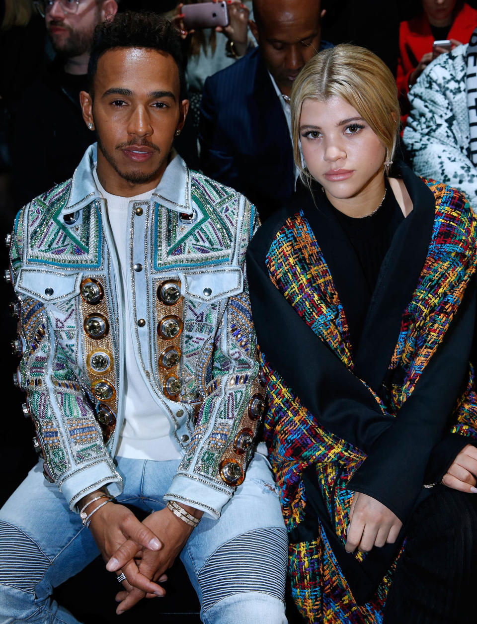 Lewis Hamilton and Sofia Richie in 2017. (Bertrand Rindoff Petroff / Getty Images)