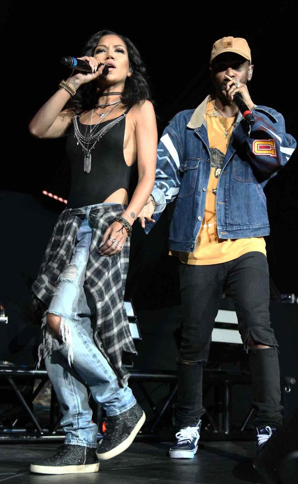 Jhene Aiko and Big Sean perform during the Power 106 Presents Powerhouse at Honda Center on June 3, 2016 in Anaheim, California