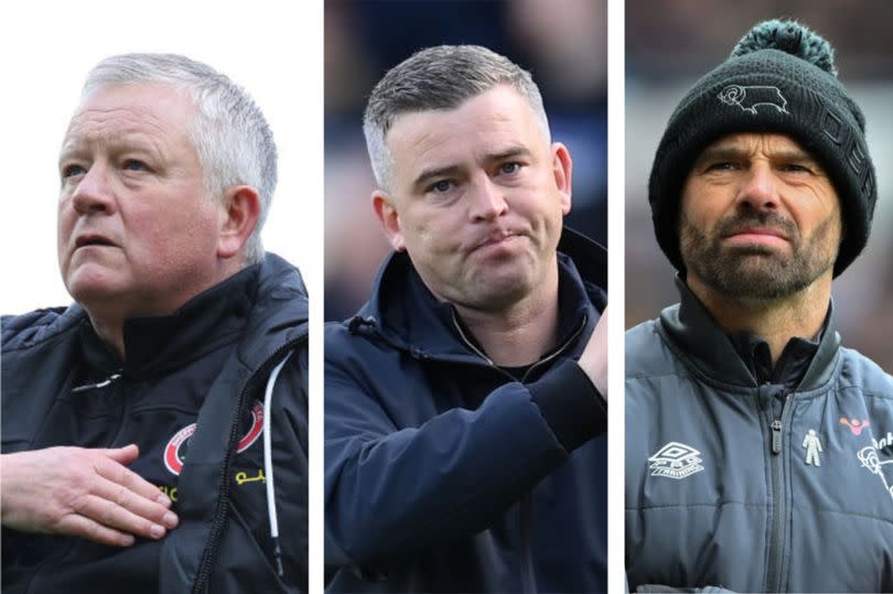 Chris Wilder's Sheffield United have been relegated from the Premier League, Steven Schumacher's Stoke City have secured their status in the Championship and Paul Warne's Derby County have won promotion from League One ahead of the 2024/25 season.