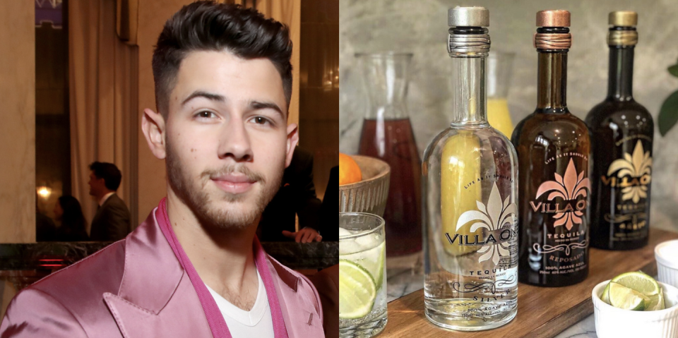 <p>In partnership with the fashion designer John Varvatos, Nick Jonas created Villa One Tequila in August 2019 with the goal of making this ultra-premium tequila from sustainably sourced 100% blue weber agave that's matured five to seven years and sourced from the highland and lowland regions of Jalisco, Mexico.</p><p><a class="link " href="https://go.redirectingat.com?id=74968X1596630&url=https%3A%2F%2Fwww.reservebar.com%2Fcollections%2Fvilla-one-tequila&sref=https%3A%2F%2Fwww.redbookmag.com%2Ffood-recipes%2Fg34171716%2Fcelebrity-alcohol-brands%2F" rel="nofollow noopener" target="_blank" data-ylk="slk:BUY NOW;elm:context_link;itc:0;sec:content-canvas">BUY NOW</a> <strong><em>from</em></strong> <em><strong>$47 , reservebar.com</strong></em></p>