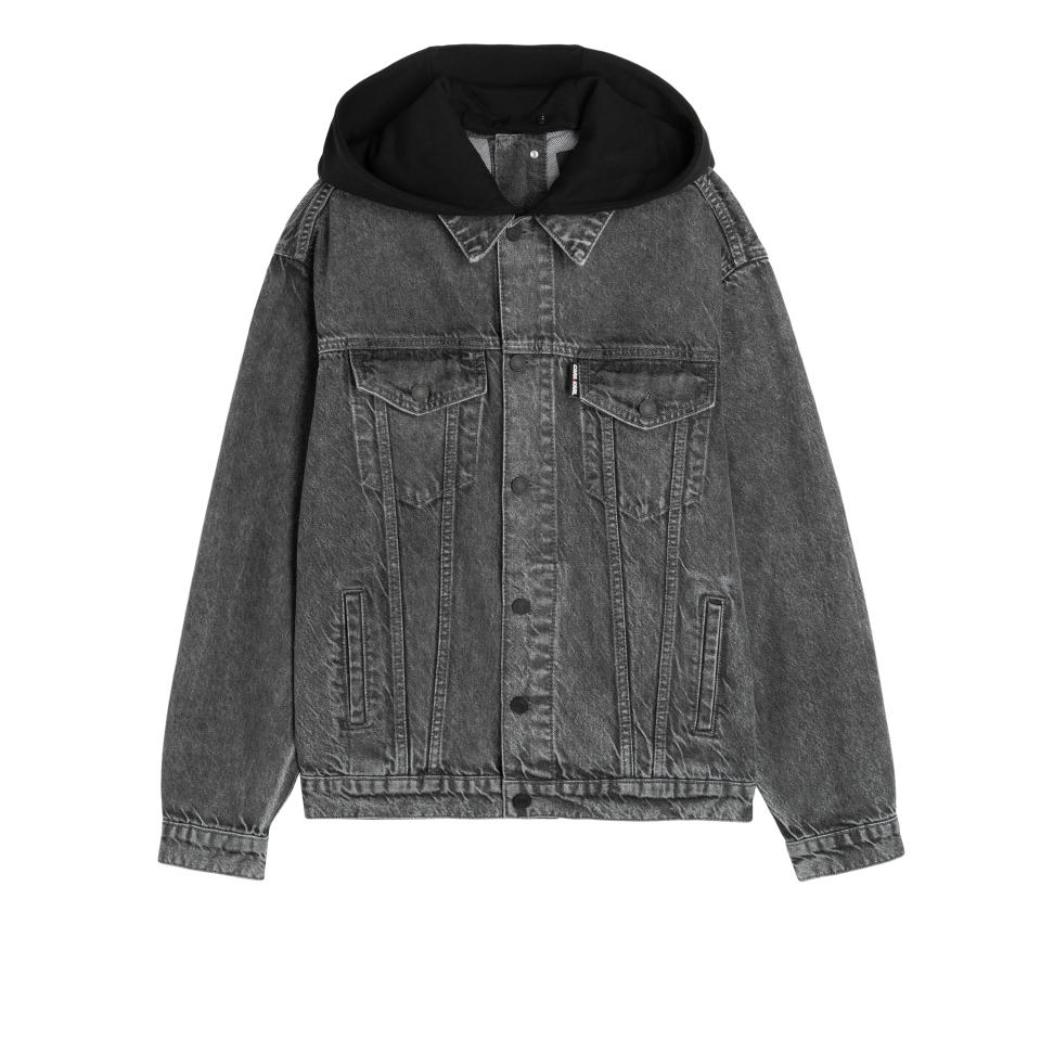 This jeans jacket from the Cara Loves Karl range has a removable hood. - Credit: Courtesy of Karl Lagerfeld