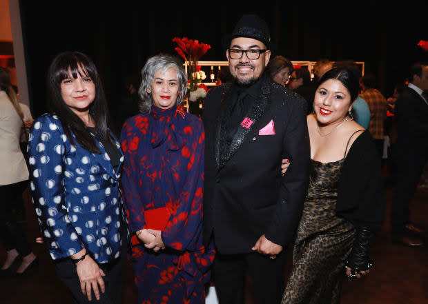 Maria Lorenzana, Suttirat Anne Larlarb, Salvador Perez and Glinda Suarez at the 2022 CDG Awards. <p>Photo: Matt Winkelmeyer/Getty Images for CDGA</p>