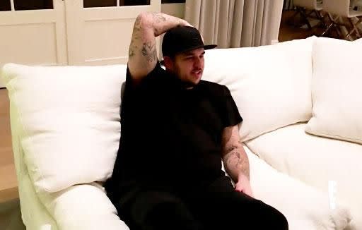 The latest Keeping Up With The Kardashians promo reveals Rob Kardashian sparked suicide fears during his Snapchatting rants last December. Source: E!