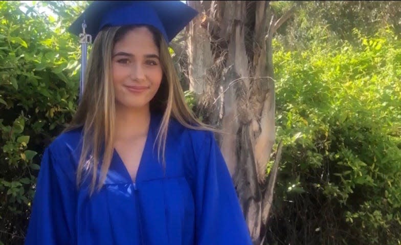 Keiana Flud is a senior at Rancho Bernardo High School in San Diego County. Like thousands of students across the state, the last few months of her senior year are canceled.