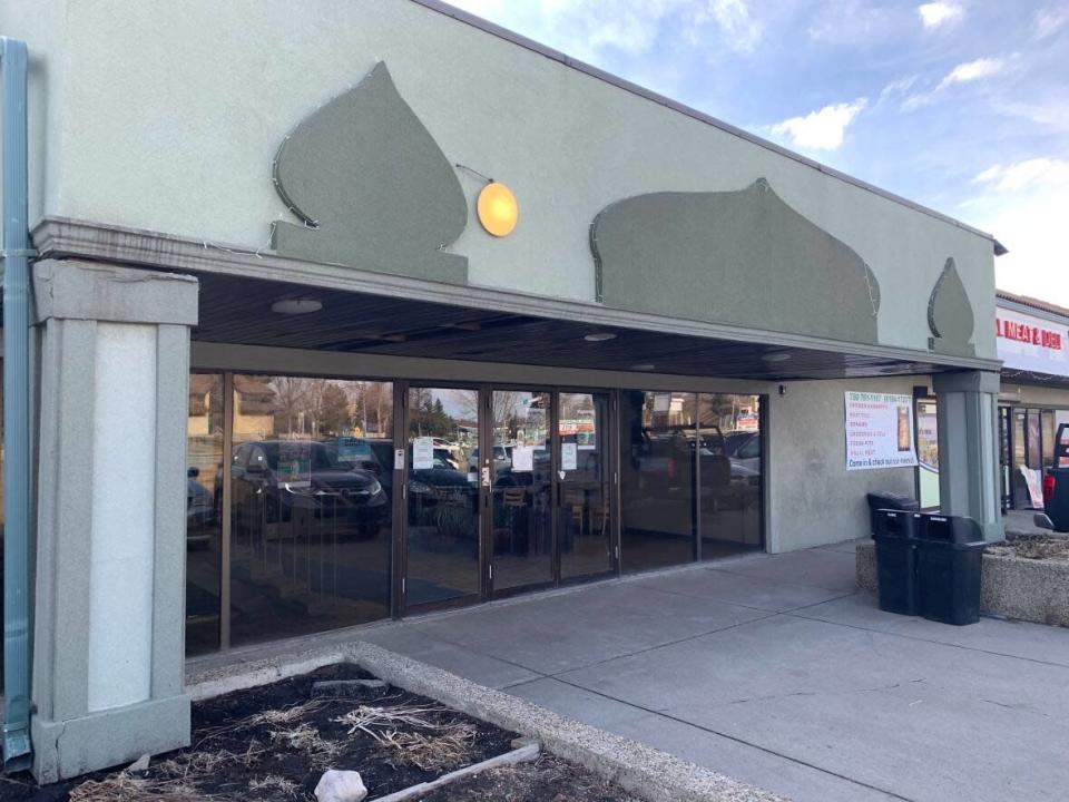 The Rahma Mosque in southwest Edmonton was one of two mosques to receive packages with white powder over the past week.  (Nathan Gross/CBC - image credit)