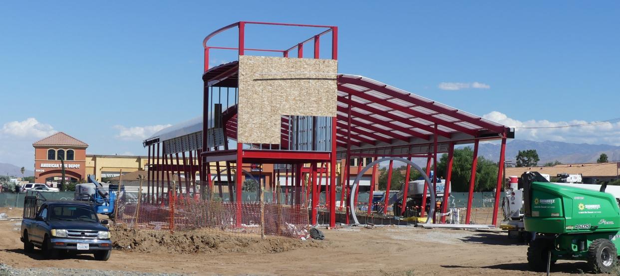 Tommy's Express Car Wash is under construction on Bear Valley Road in Hesperia.