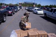 Second Harvest Food Bank distribution in metron New Orleans