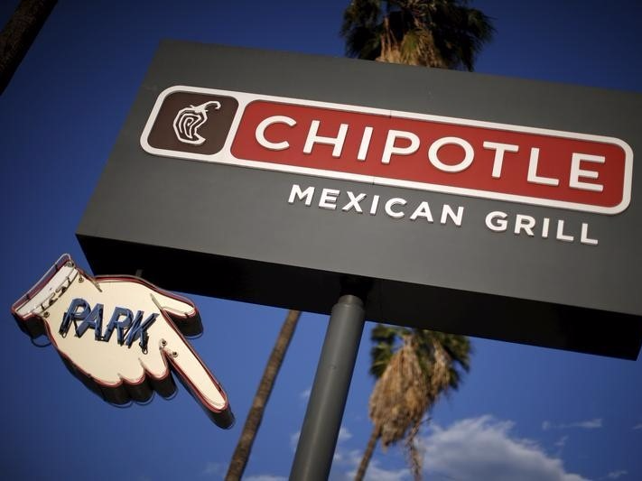 A Chipotle Mexican Grill is seen in Los Angeles, California, U.S. on April 25, 2016. REUTERS/Lucy Nicholson/File Photo 