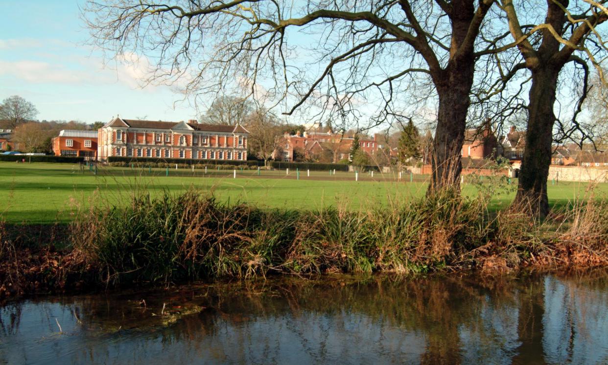 <span>Winchester college’s science hall as seen from the banks of the River Itchen.</span><span>Photograph: Peter Titmuss/Alamy</span>