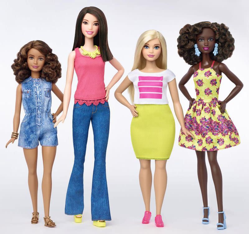 The new Barbie body types