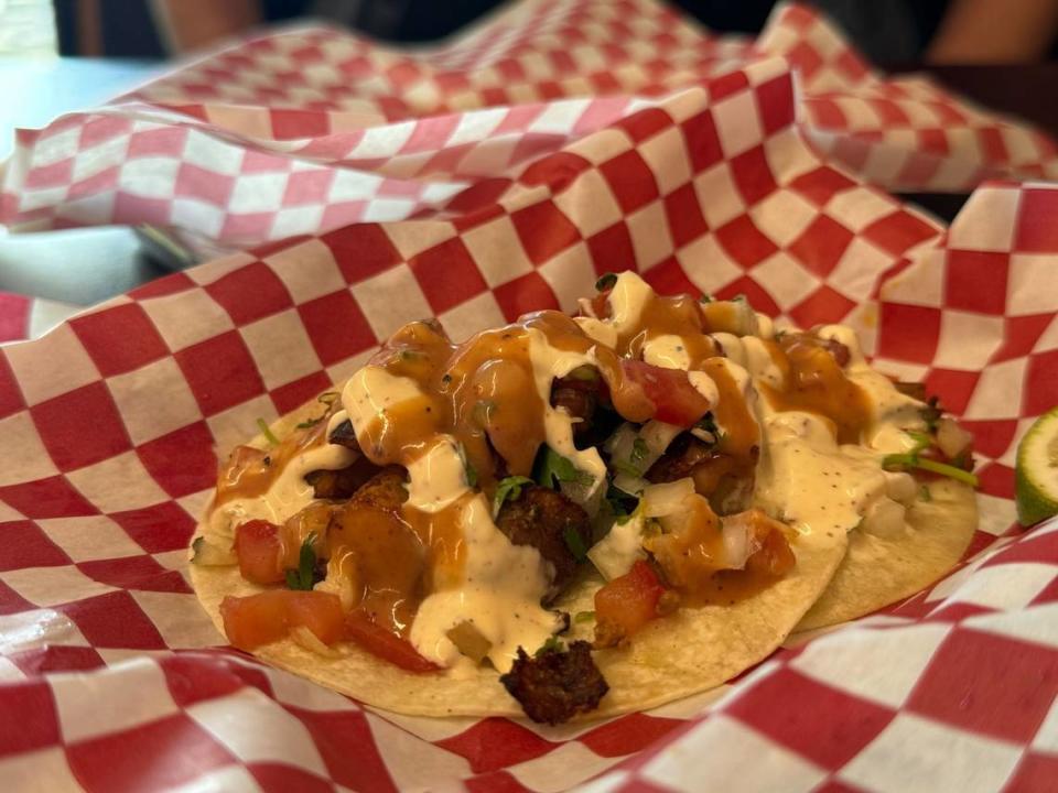 A potato taco at Ah Chihuahua Cantina at 1415 Railroad Ave. in Bellingham, Wash. on Wednesday, June 5, 2024. Alyse Smith/The Bellingham Herald