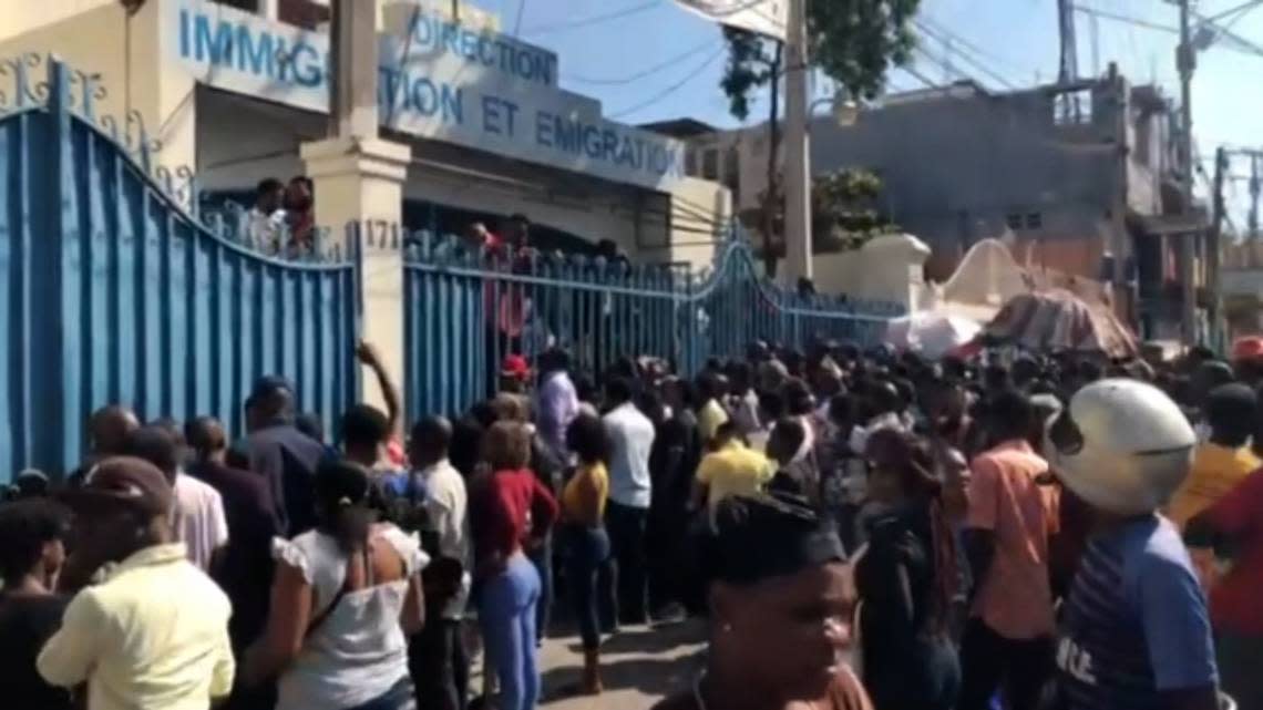 Despite kidnappings and violent gangs, Haitians are taking to the streets to go stand in front of passport offices in hopes of being able to participate in a new two-year parole program President Joe Biden launched on Jan. 5, 2023, for nationals of Haiti and three other countries.