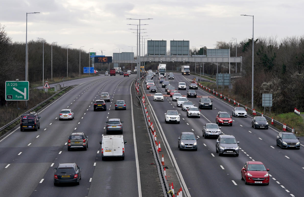 Traffic on the M25