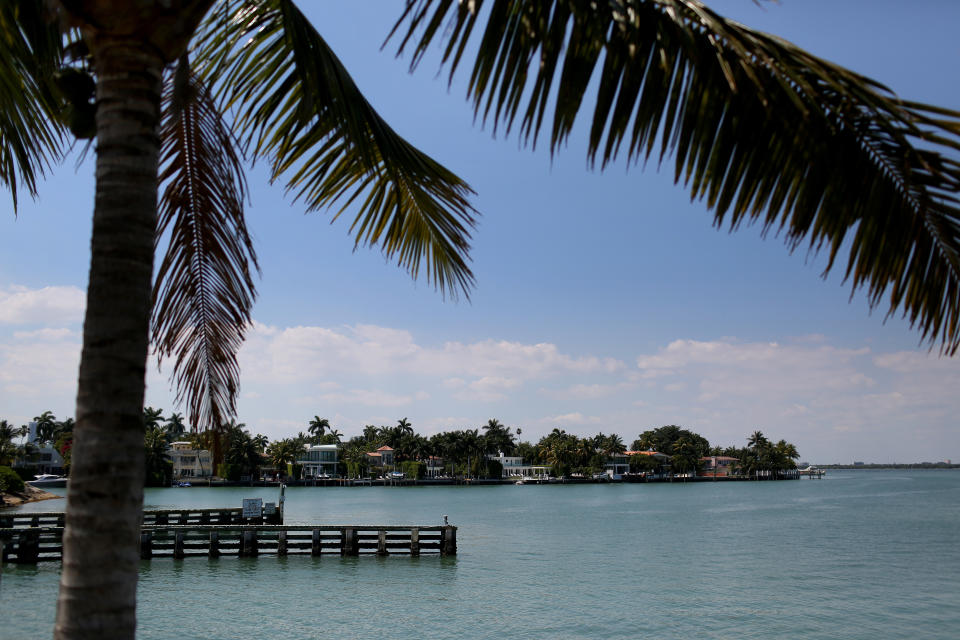 Single-family homes in Miami Beach -- the most expensive neighborhood in the city and one that's also highly vulnerable to flooding. (Photo: Joe Raedle via Getty Images)