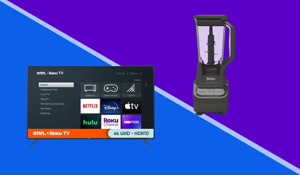 TV and blender on sale