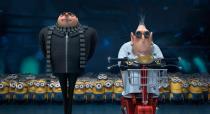 This film publicity image released by Universal Pictures shows characters Gru, voiced by Steve Carell, left, and Dr. Nefario, voiced by Russell Brand, in "Despicable Me 2." (AP Photo/Universal Pictures)