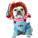<p>There is something scary, sweet about Chucky for dog lovers this year. </p> <p><strong>Buy it!</strong> Pet Deadly Doll Costume, $32.99; <a href="https://www.amazon.com/California-Costumes-Collections-PET20157-Apparel/dp/B07D5L9LRJ/ref=as_li_ss_tl?ie=UTF8&linkCode=ll1&tag=polifemostpopulardogcostumeskbenderoct20-20&linkId=b3a36f1e437369fb6c2eff2011506f1e" rel="nofollow noopener" target="_blank" data-ylk="slk:Amazon.com;elm:context_link;itc:0;sec:content-canvas" class="link ">Amazon.com</a> </p>