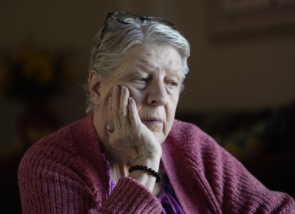 Susan Severe was left alone with 14 assisted living residents behind a locked gate. One of them picked her up and threw her and pressed his fingers into her eyes until she couldn't see anymore. She required several surgeries.
