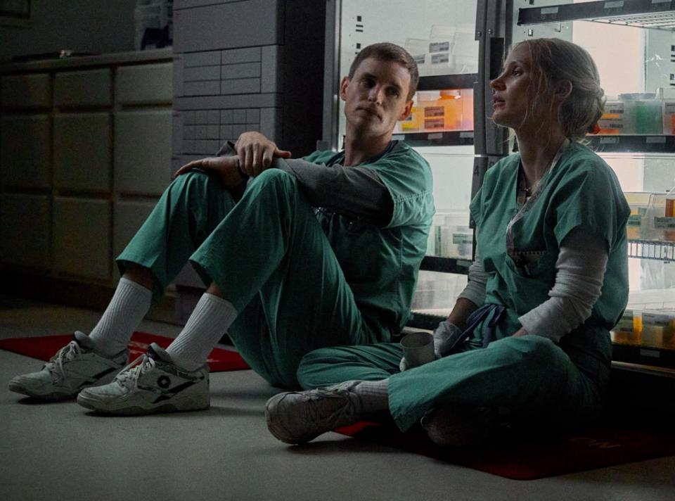 Eddie Redmayne, Jessica Chastain, The Good Nurse, Netflix