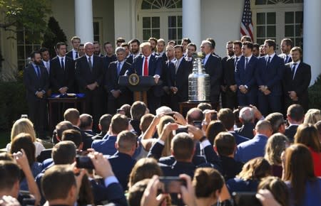 NHL: Stanley Cup Champions-St. Louis Blue White House Visit