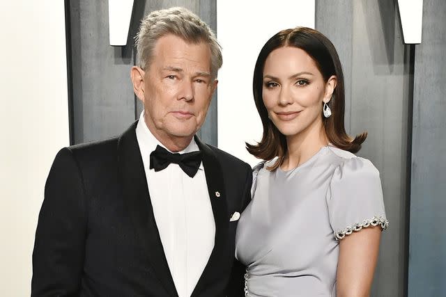 <p>Frazer Harrison/Getty Images</p> David Foster and Katharine McPhee attend the 2020 Vanity Fair Oscar Party hosted by Radhika Jones at Wallis Annenberg Center for the Performing Arts on February 09, 2020 in Beverly Hills, California.