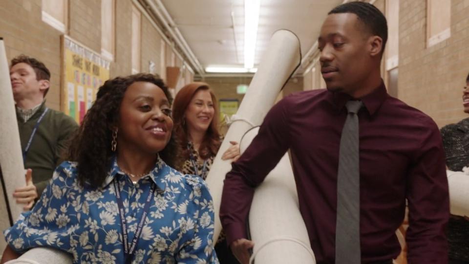 Tyler James Williams and Quinta Brunson on Abbott Elementary