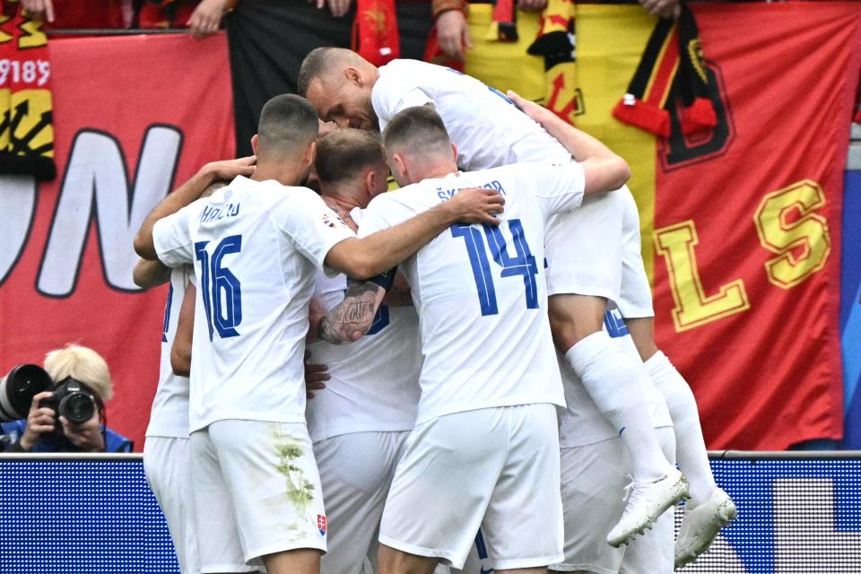 Slovakia score opener through Ivan Schranz (AFP via Getty Images)