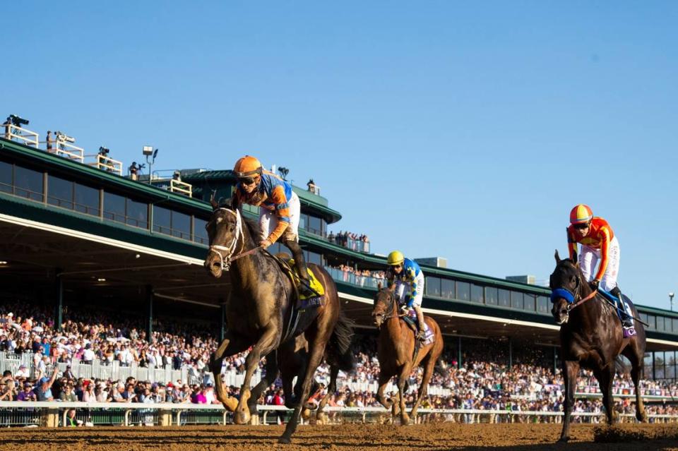 Forte beat Cave Rock by a length and a half to win the Breeders’ Cup Juvenile at Keeneland last November.