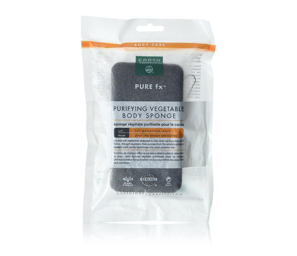 Earth Therapeutics Charcoal Vegetable Body Sponge, $6